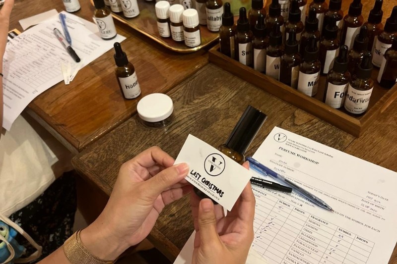 精油製作體驗（Vcube Scenting提供）