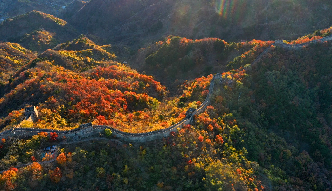 9-10月秋天的北京慕田峪長城