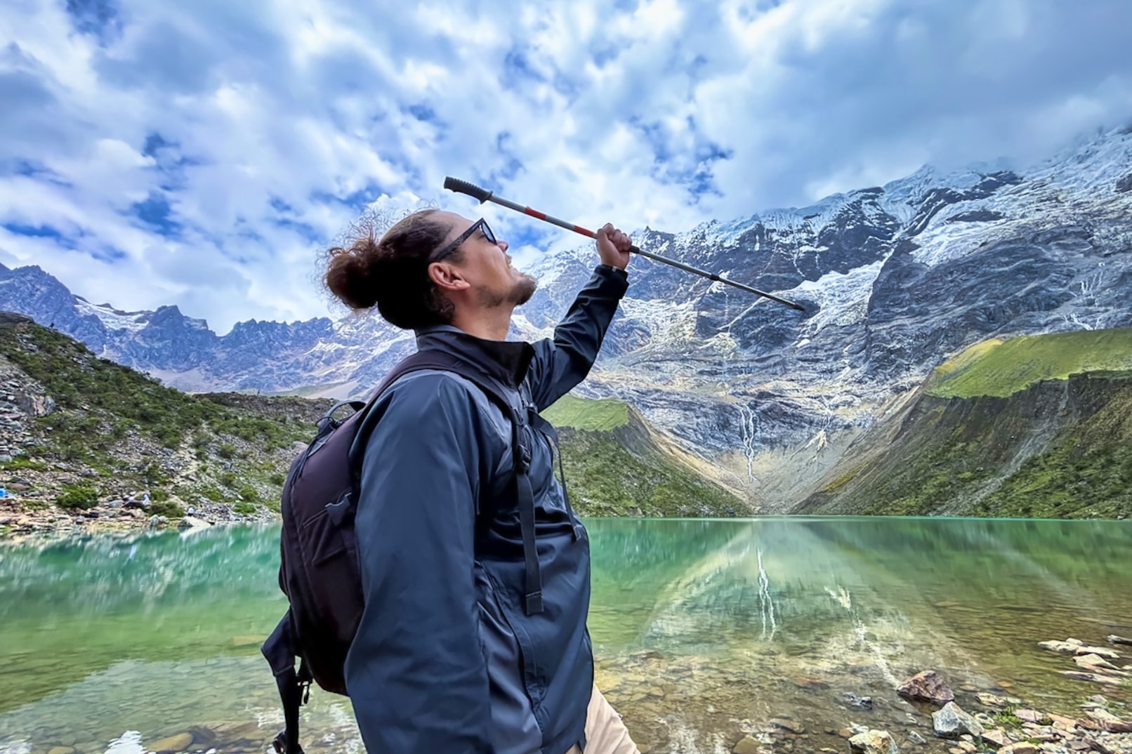 Breathing in the mountain air, feeling on top of the world.