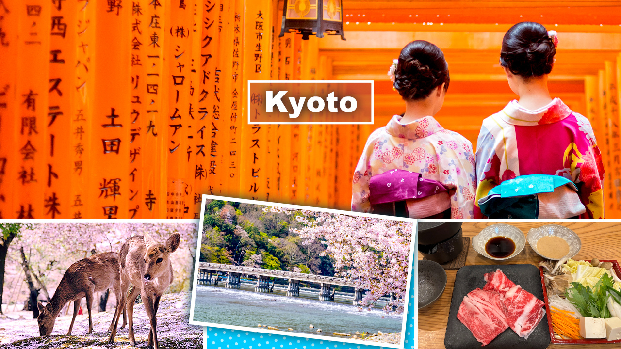 伏見稻荷大社＆嵐山 ＆奈良公園一日遊（大阪／京都出發）