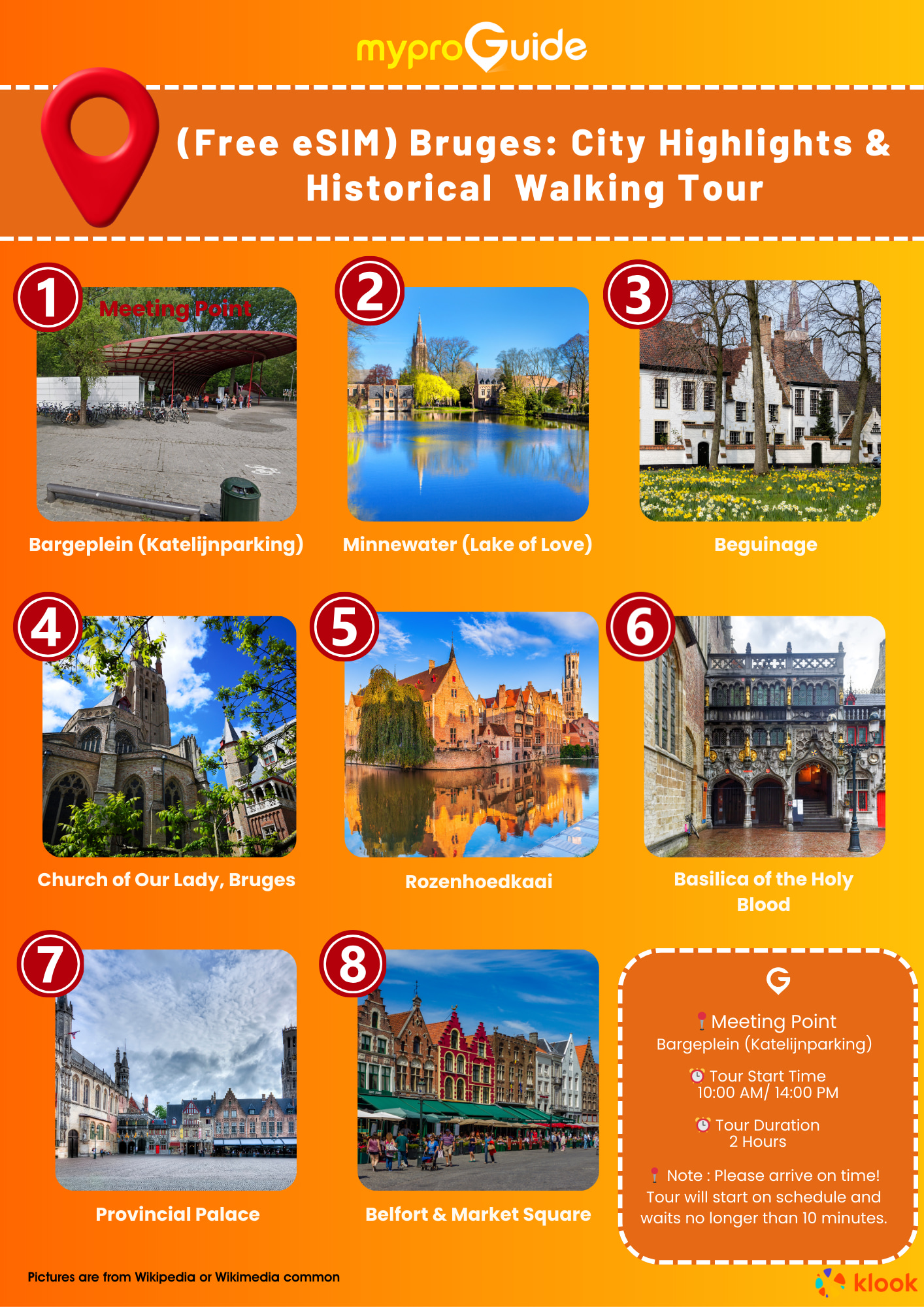 (Free eSIM) Bruges: City Highlights & Historical  Walking Tour