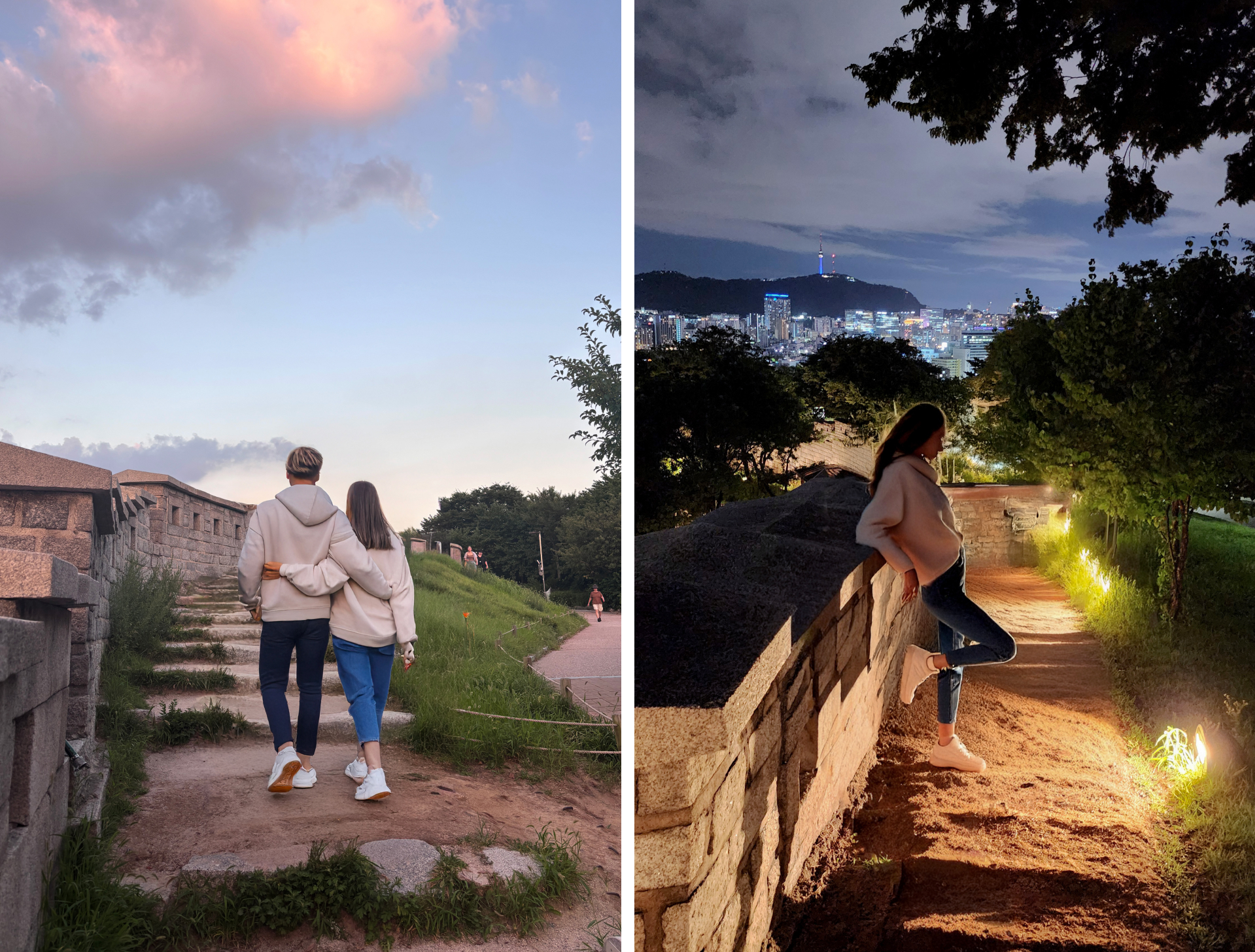 公園的堡壘牆和城市全景營造出電影般的動人氛圍，尤其是在日落時分或夜晚。