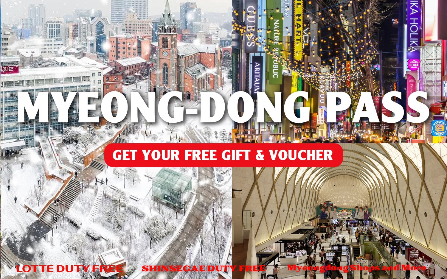 Myeong-dong pass- Free gift and Special Vouchers with Shopping Guide
