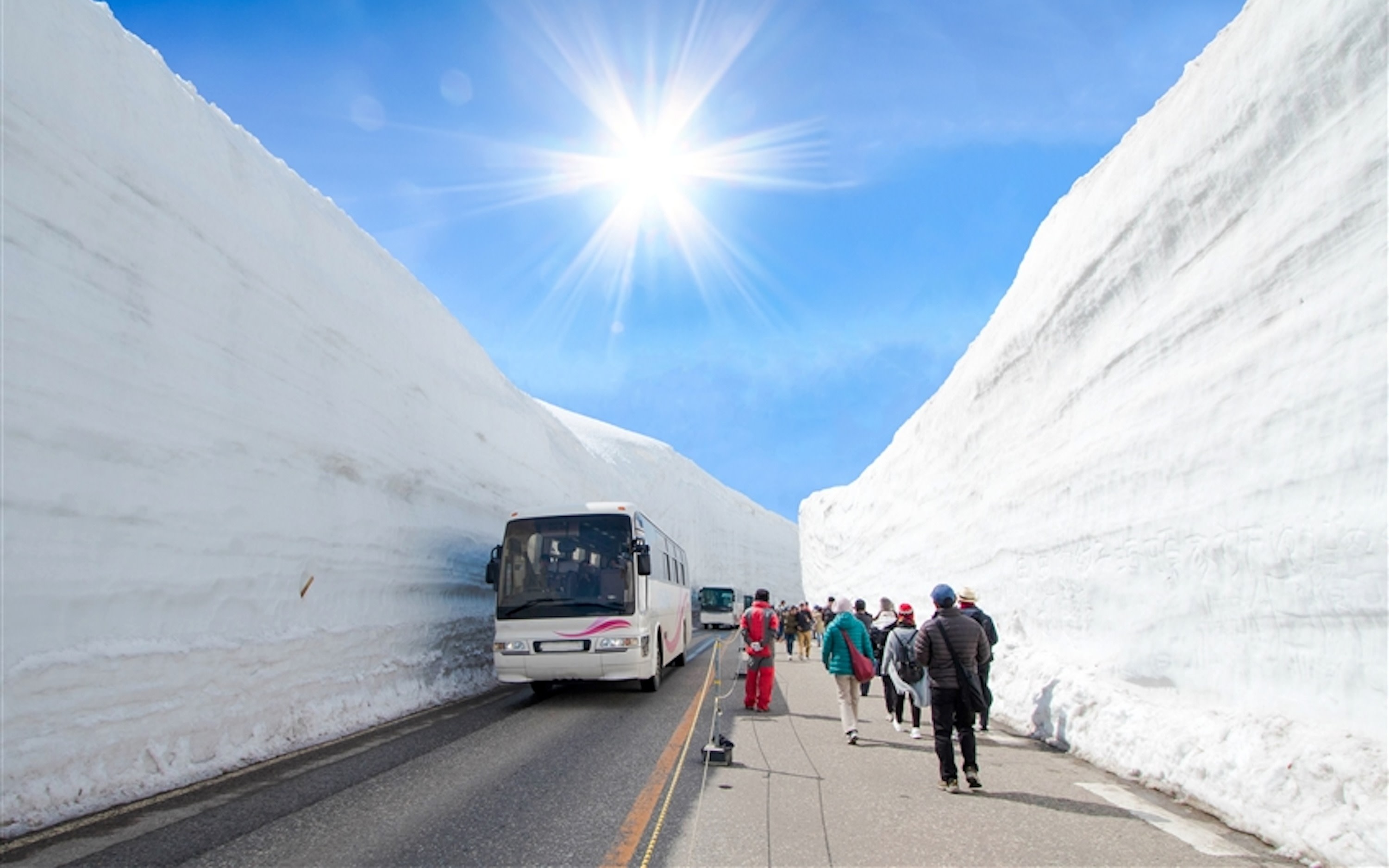 [From Tokyo] 3-Day Tateyama Kurobe Alpine Route Tour: Limited-Time Snow Wall Otani & Shirakawa-go Gassho Village & Hida Takayama & Matsumoto Castle (Stay at a hot spring ryokan)