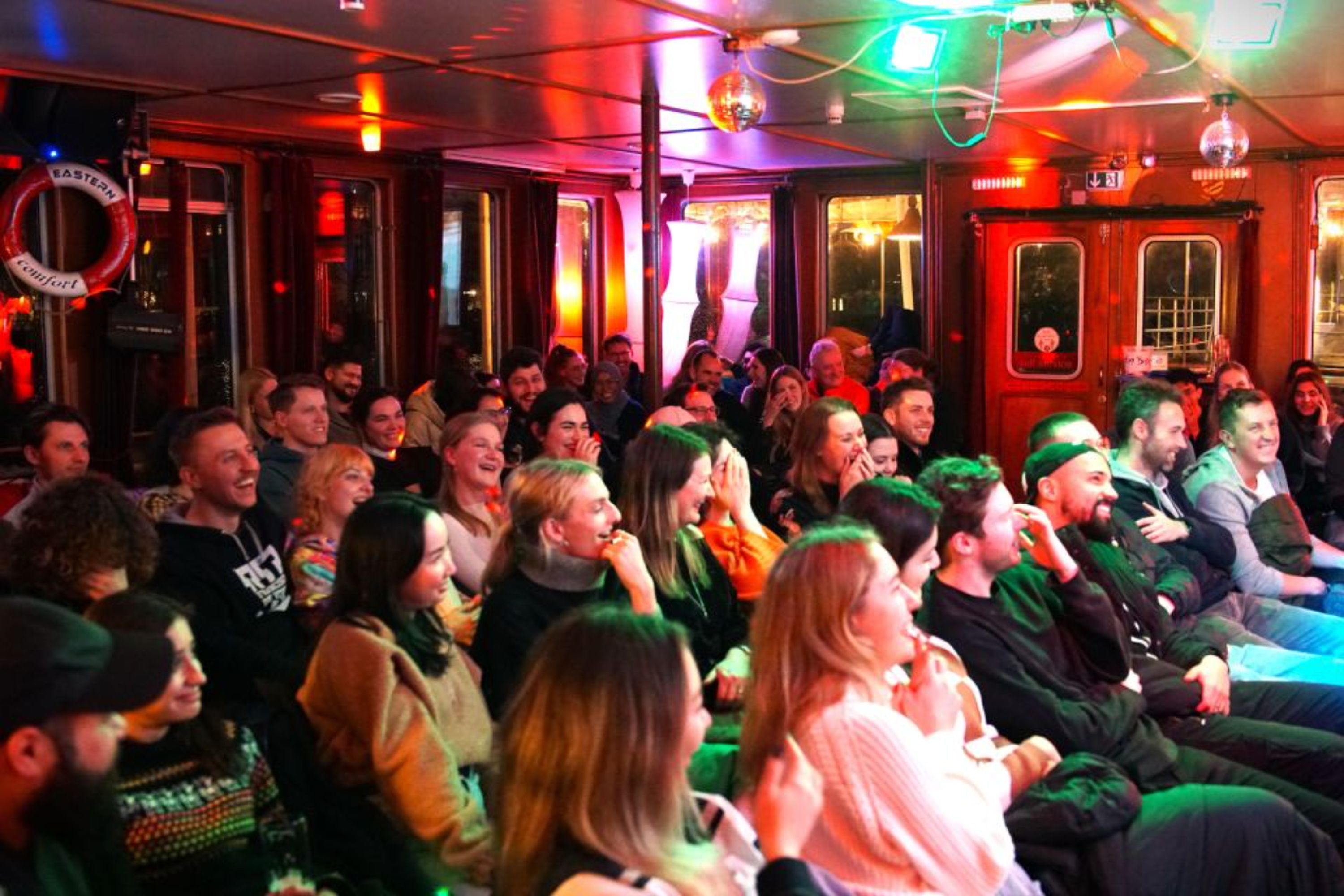 Laughing Spree Comedy Show on a Boat in Berlin