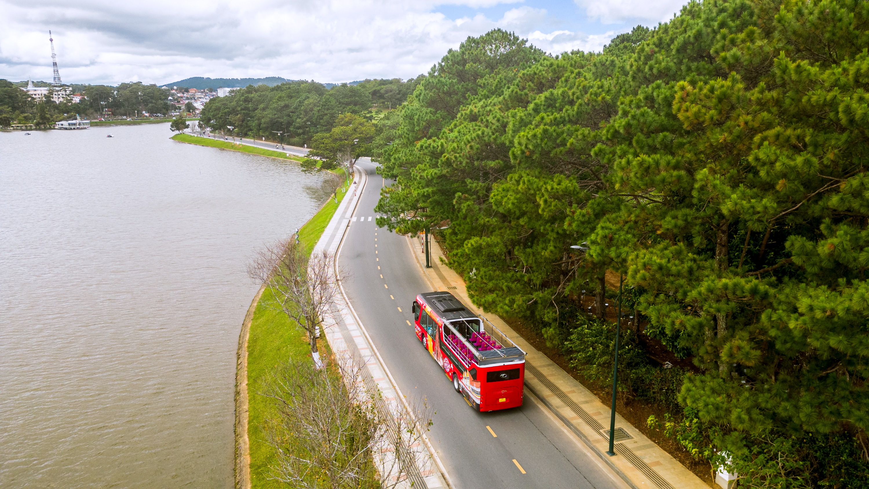 Da Lat City Sightseeing Double-Decker Bus Ticket