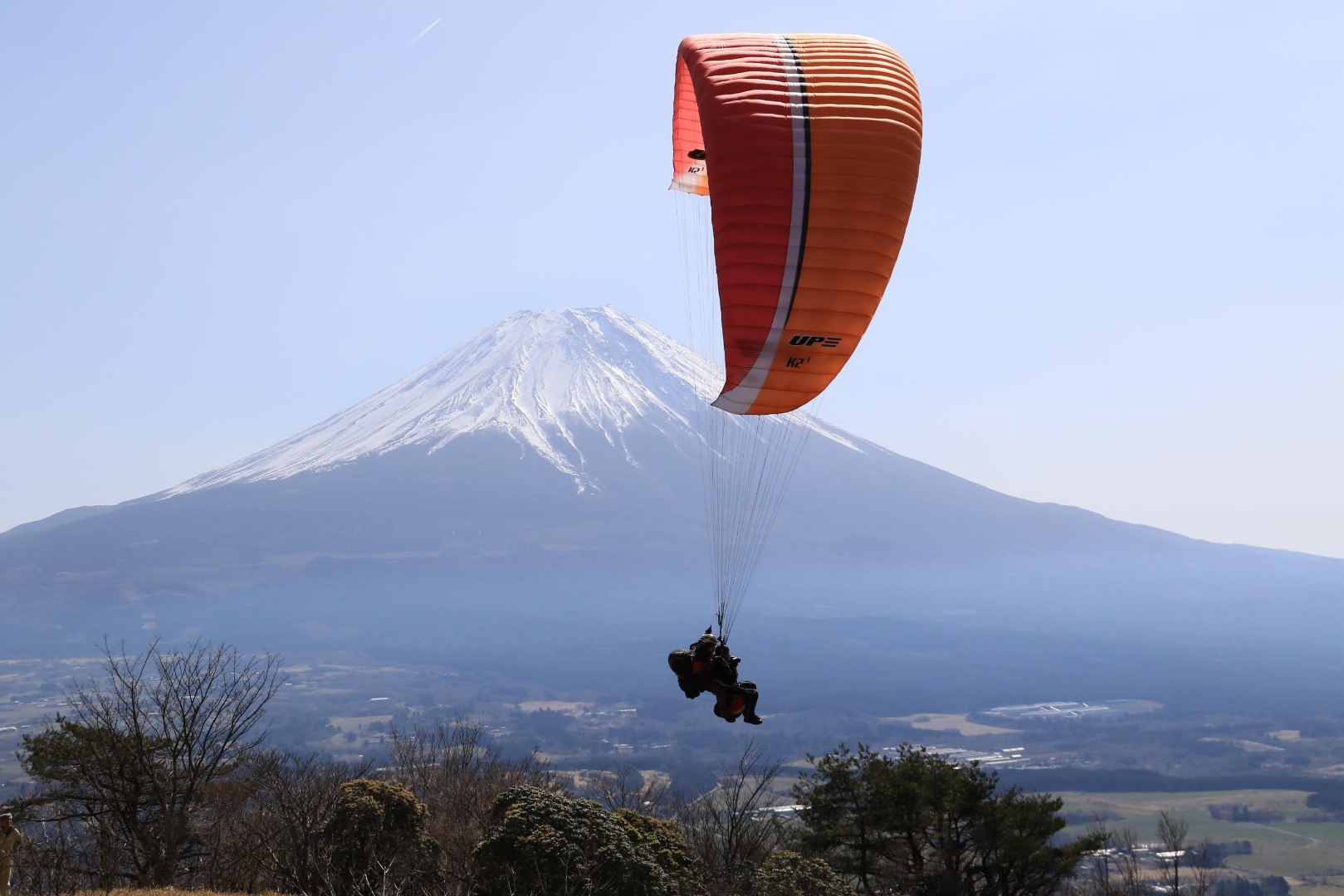 富士山眺めながらパラグライダー体験（静岡）