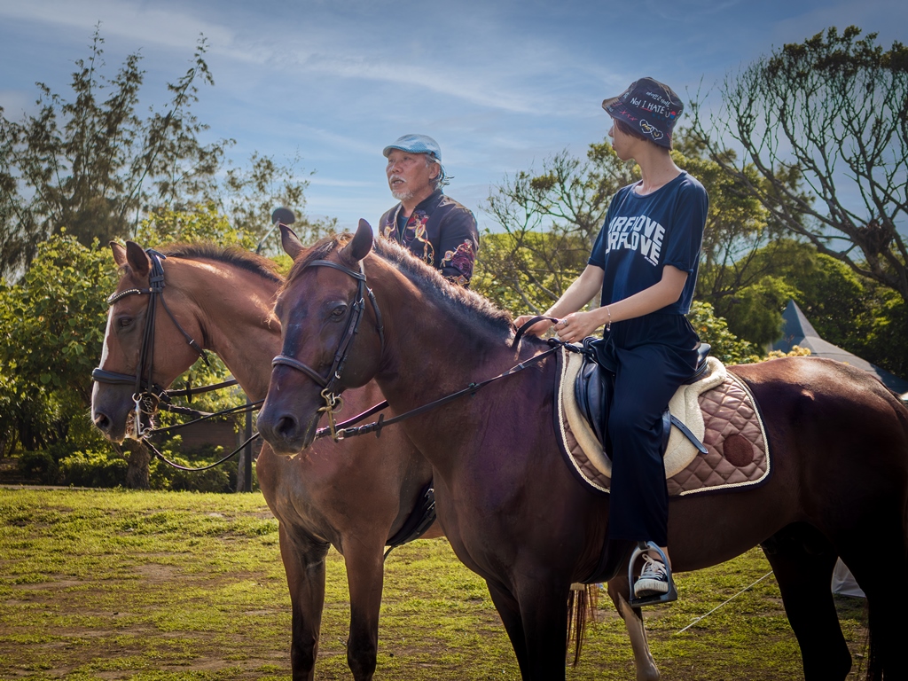Yilan: Horseback Riding in Toucheng Binhai Forest Park (Walking with Invincible Sea View)