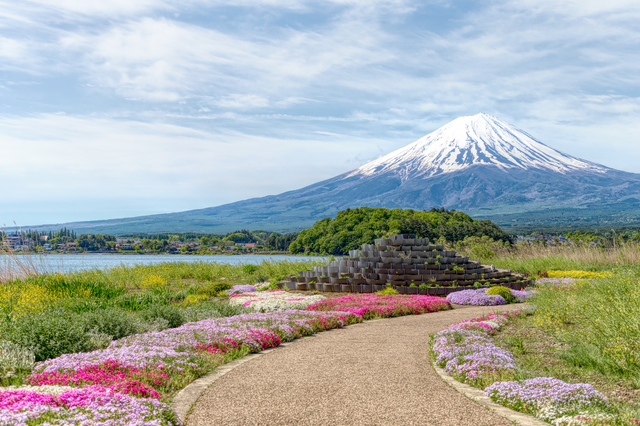 One-day tour of Mt. Fuji and Lake Kawaguchi, Arakurayama Sengen Park, Lake Kawaguchi, Oishi Park, Saiko Healing Center