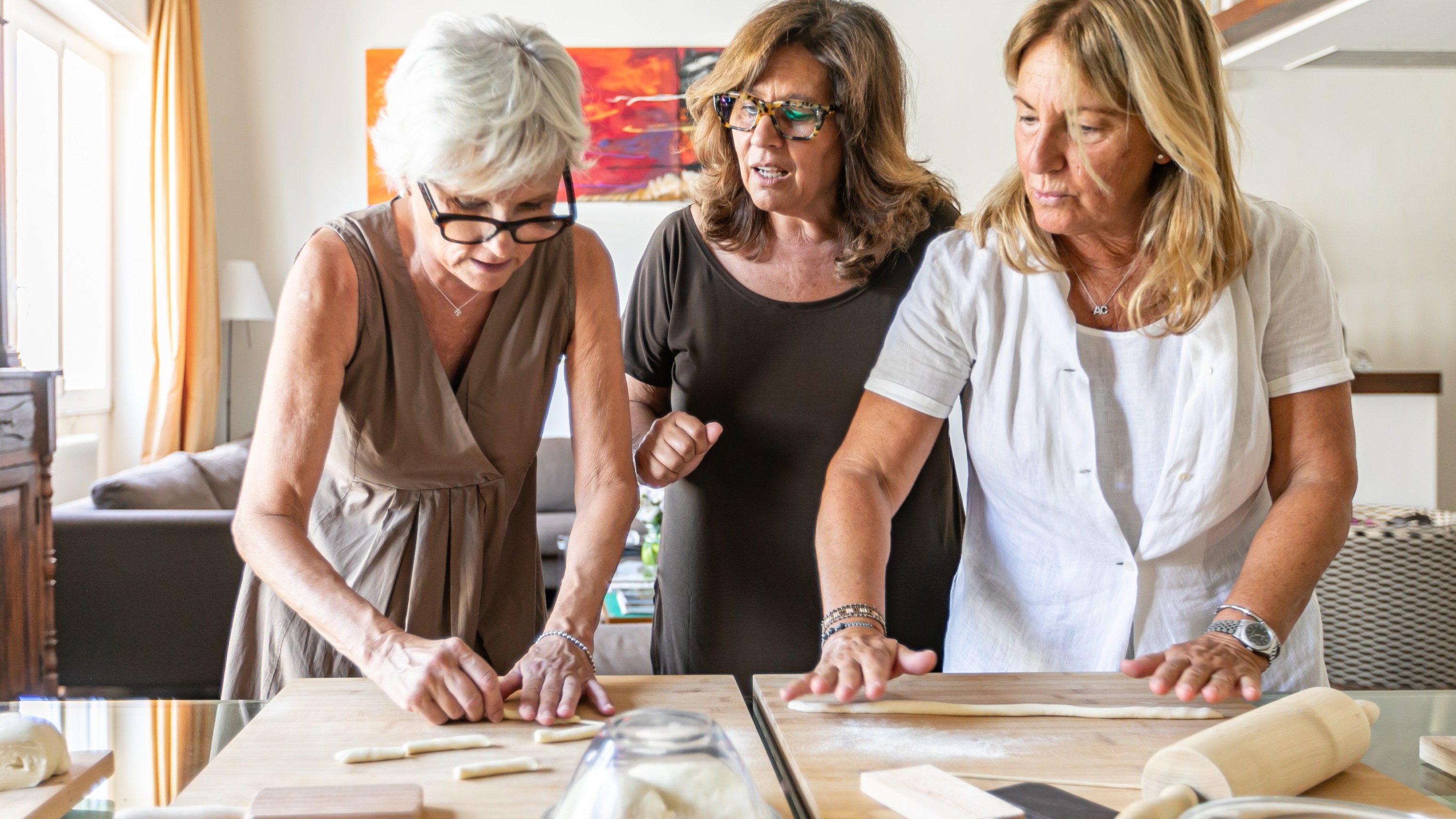 A fun and interactive Italian cooking class where guests create homemade pasta from scratch