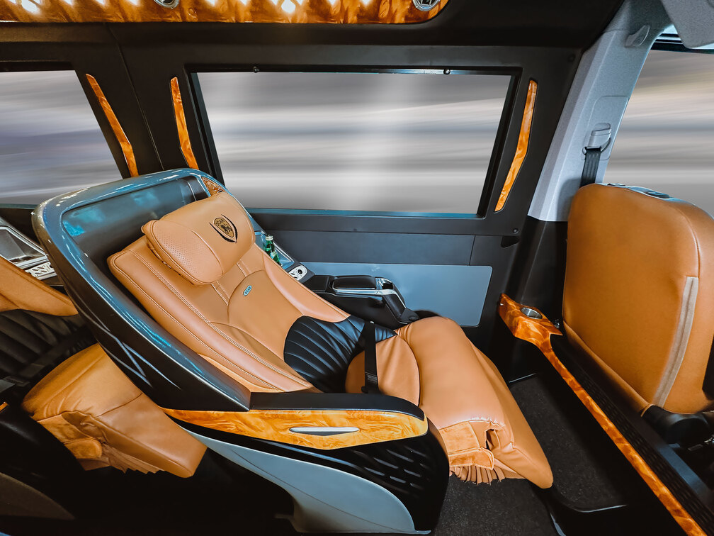 Limousine interior - reclining seats