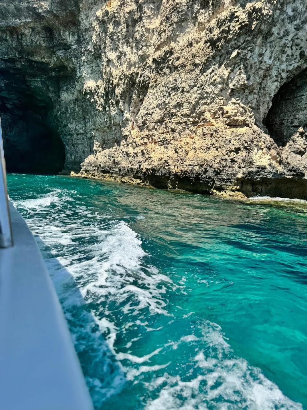 Entering the caves
