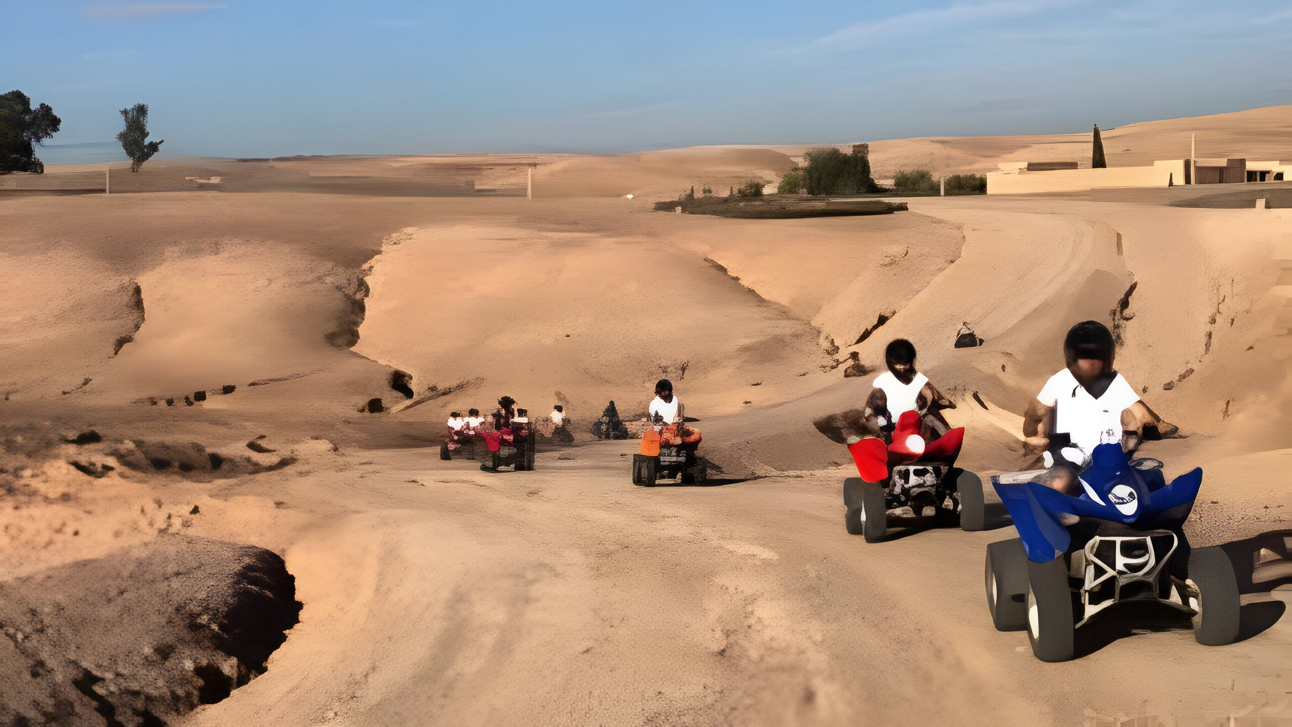 阿格菲沙漠（Agafay Desert）四輪摩托車之旅：岩石小徑和壯麗景色