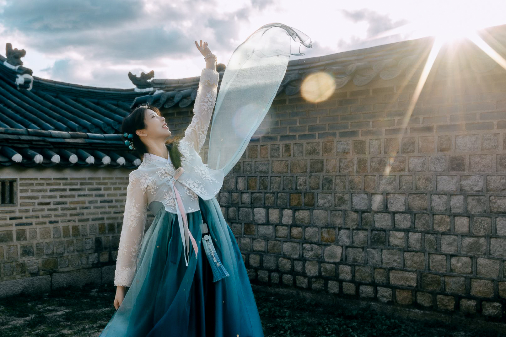 Hansungan Hanbok Photography at Gyeongbokgung, Korea