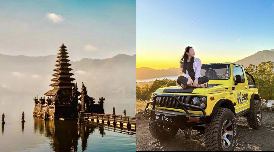 Mount Batur Jeep with Ulun Danu Temple Tour in Bali