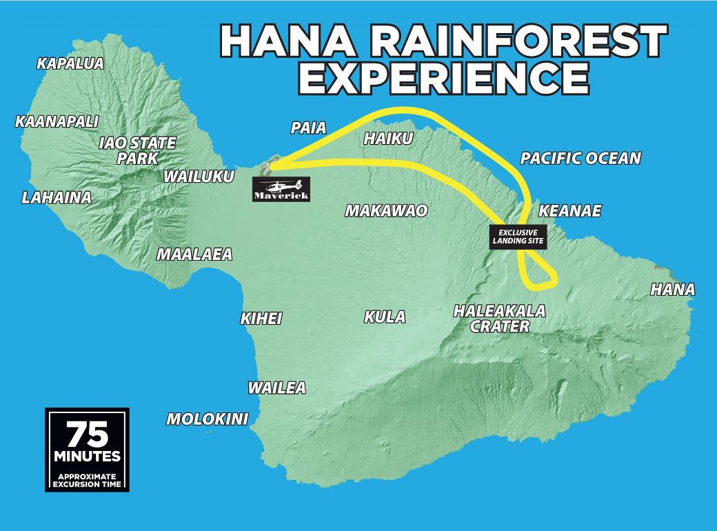 Hana Rainforest Route Map