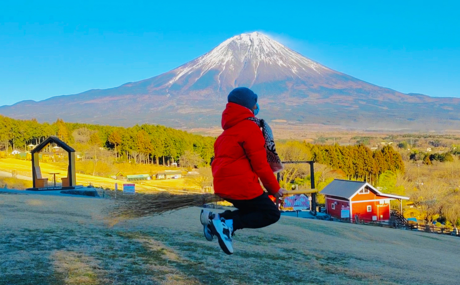 [shizuoka] Mount Fuji Makaino Farmland Sengen Shrine Fujiyoshida Bus