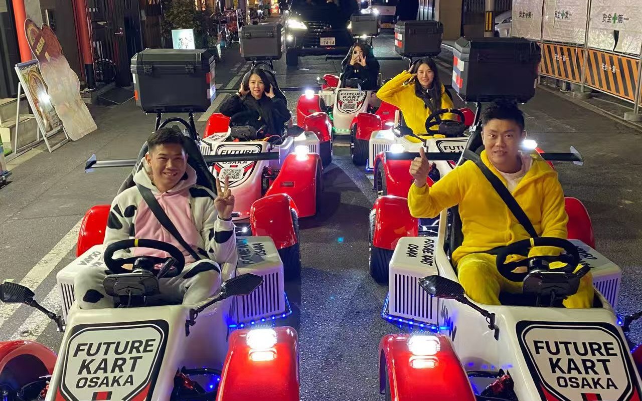 Osaka Electric Go-Kart Scenic City Tour for Sightseeing Lovers