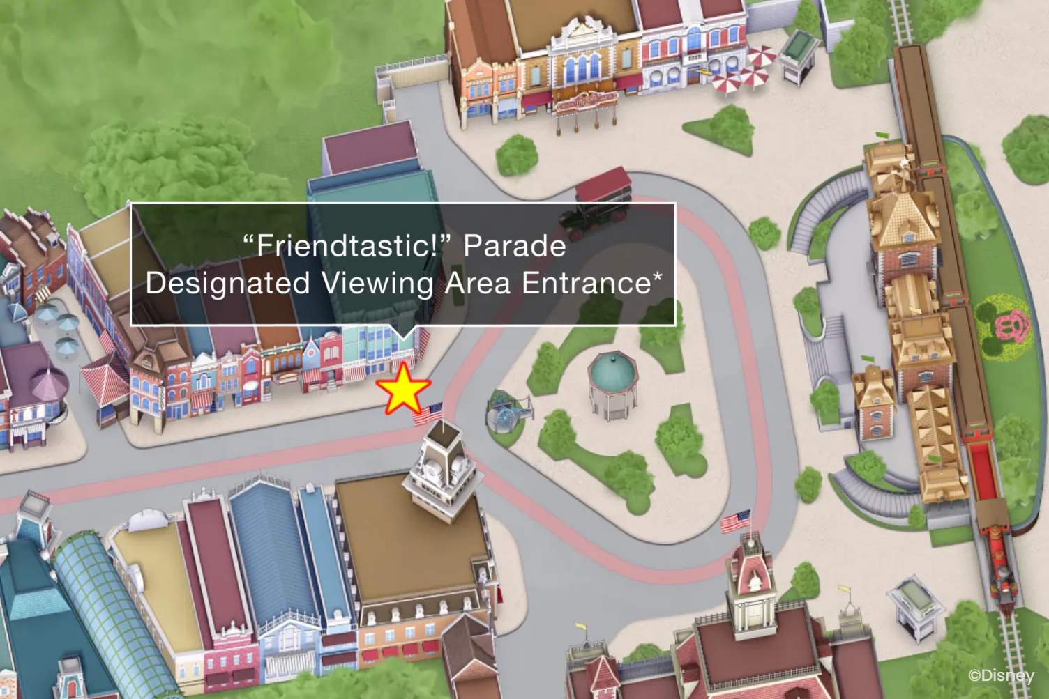 Designated viewing area entrance of “Friendtastic!”
