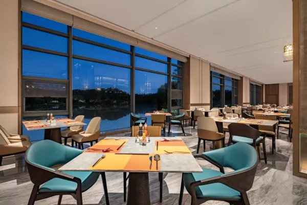 Hotel restaurant environment display map