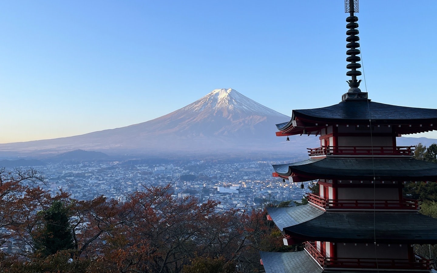Mt. Fuji, Oishi Park & Arakurayama Pagoda Bus Tour with Lunch