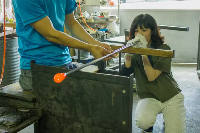 Colorful Glass Blowing Experience in Tokyo