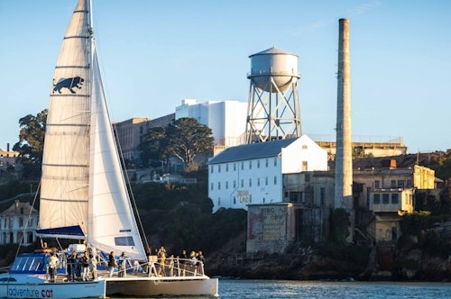 San Francisco Luxury Catamaran Bay Sunset Cruise Experience 