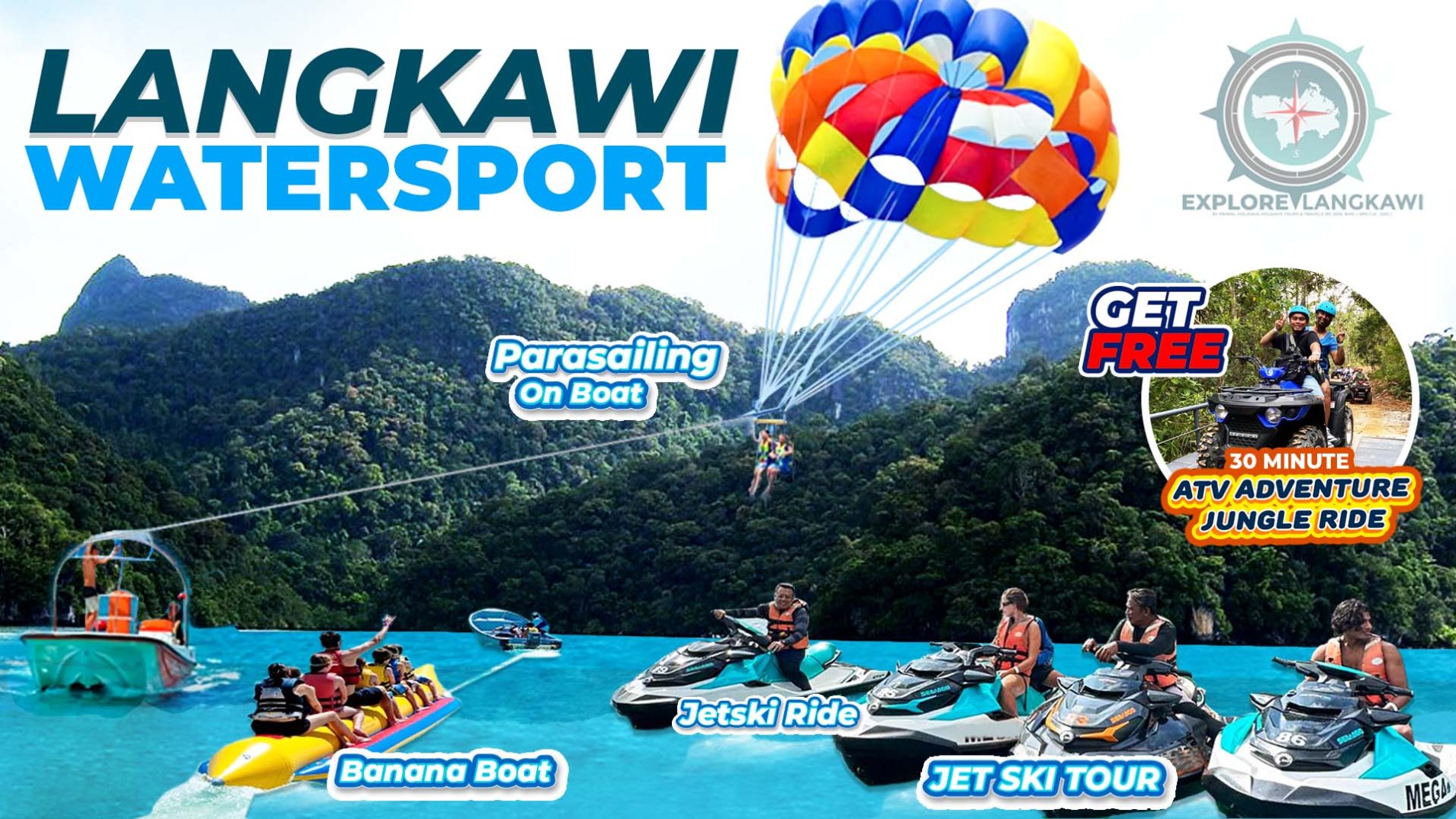 Langkawi Watersport Adventure Ticket