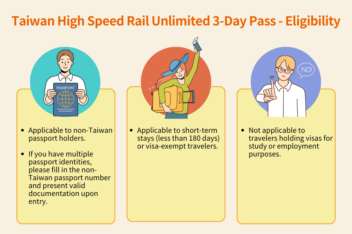 【Taiwan PASS】3-in-1 version - High Speed Rail + MRT + Taiwan Haoxing Shuttle Bus
