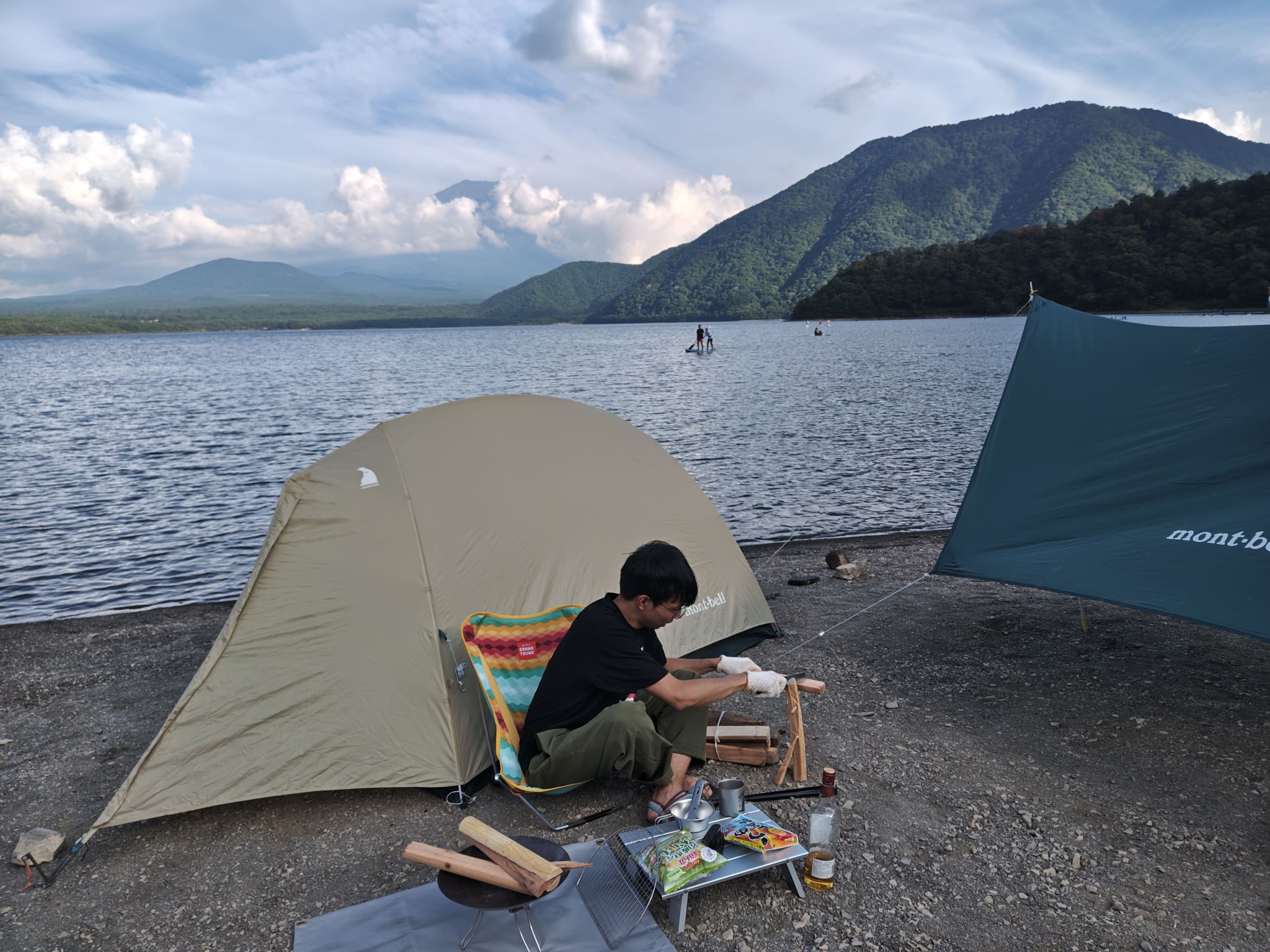 Lakeside camping image