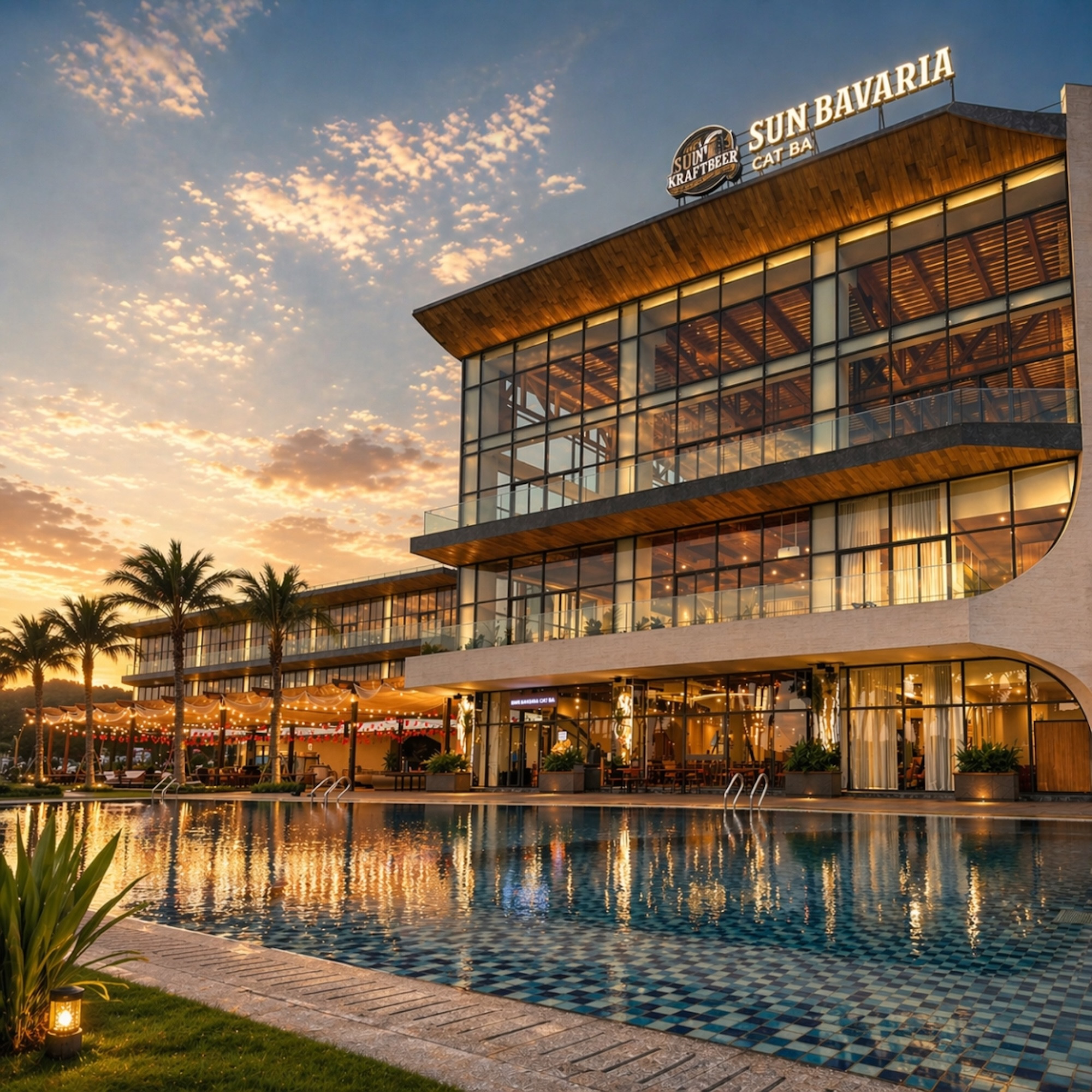 Dining and Firework Experience at Sun Bavaria in Sun World Cat Ba
