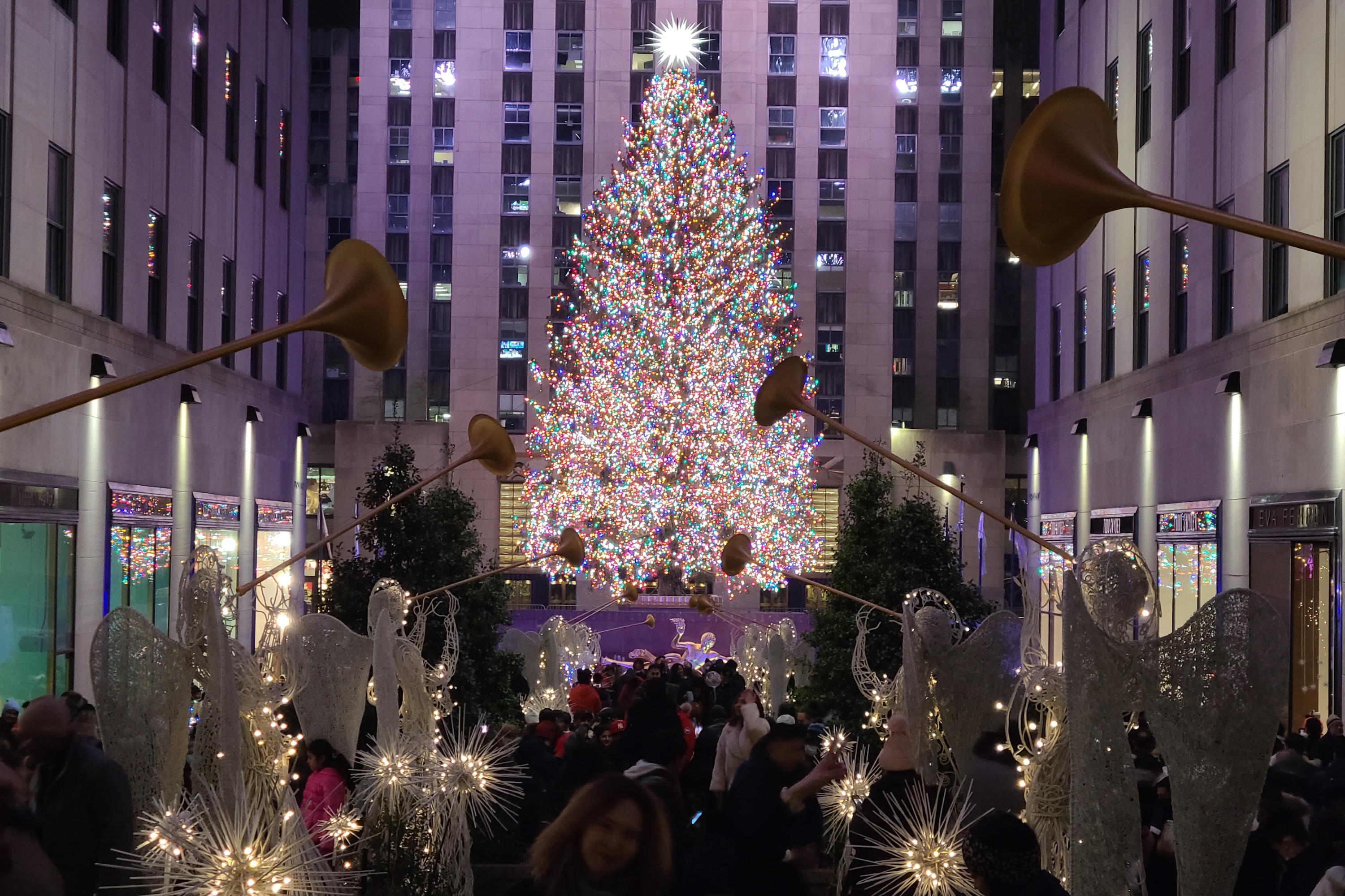 NYC: Holiday Walking Tour 5th Ave, Rockefeller Tree and Xmas Village