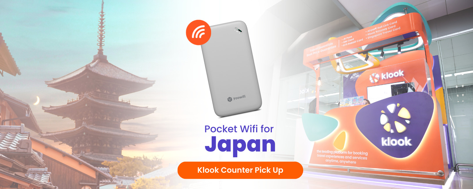 【Klook櫃檯領取】日本無限流量4G隨身Wifi