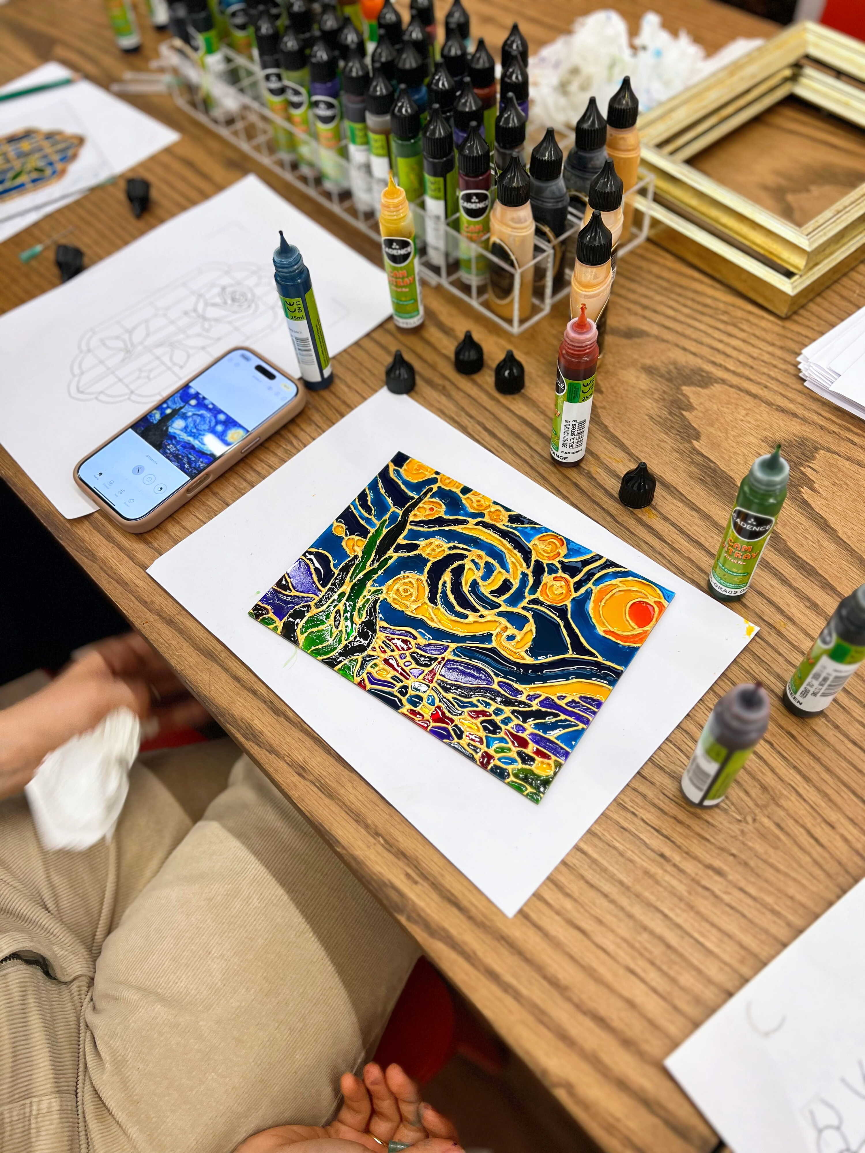 Istanbul: Stained Glass Painting Workshop, Colors Dancing with Light