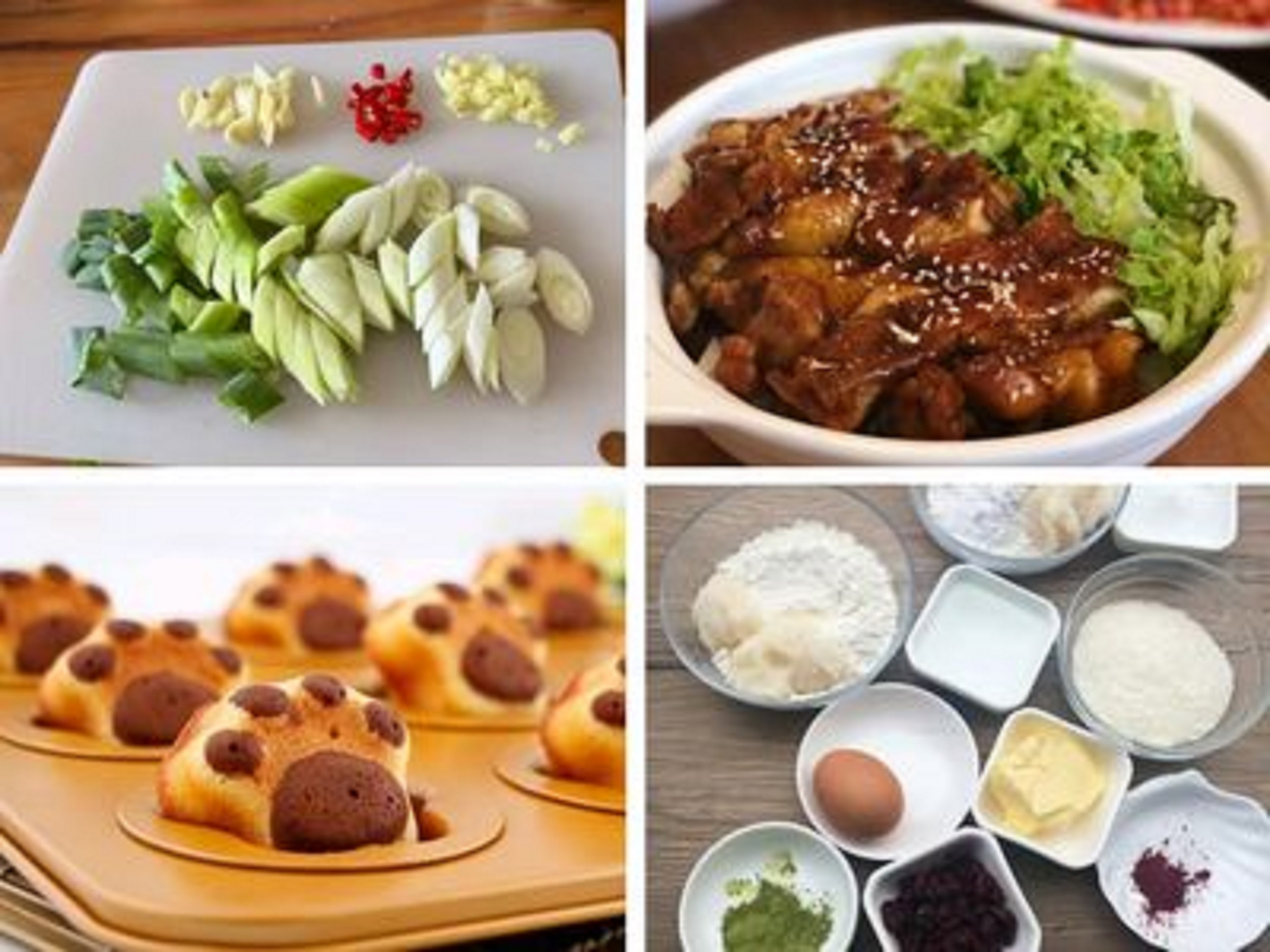 備菜、成品菜、貓爪麵包、烘焙原料，生活氣息滿滿
