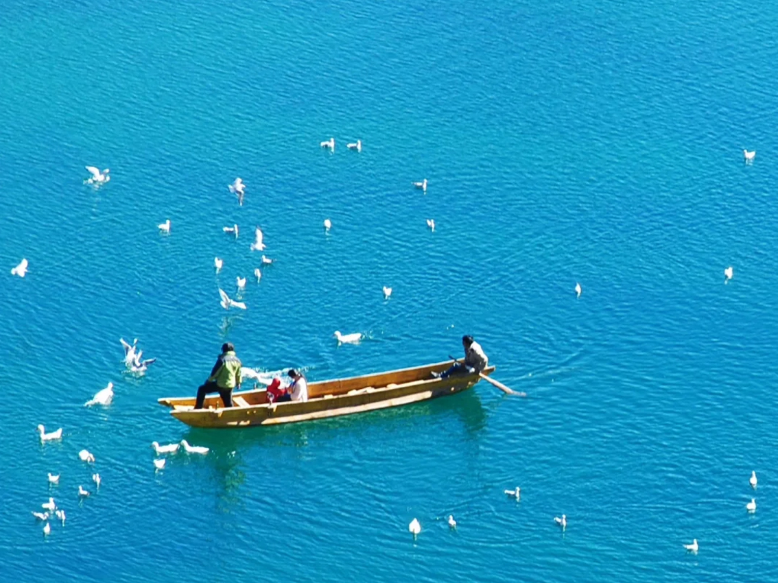 [Lugu Lake Boat Tour] is the third largest deep freshwater lake in China, known as the "paradise on earth" at the junction of Sichuan and Yunnan. Lugu Lake is famous for its clear water, the color of which changes with the weather. We will take a boat tri