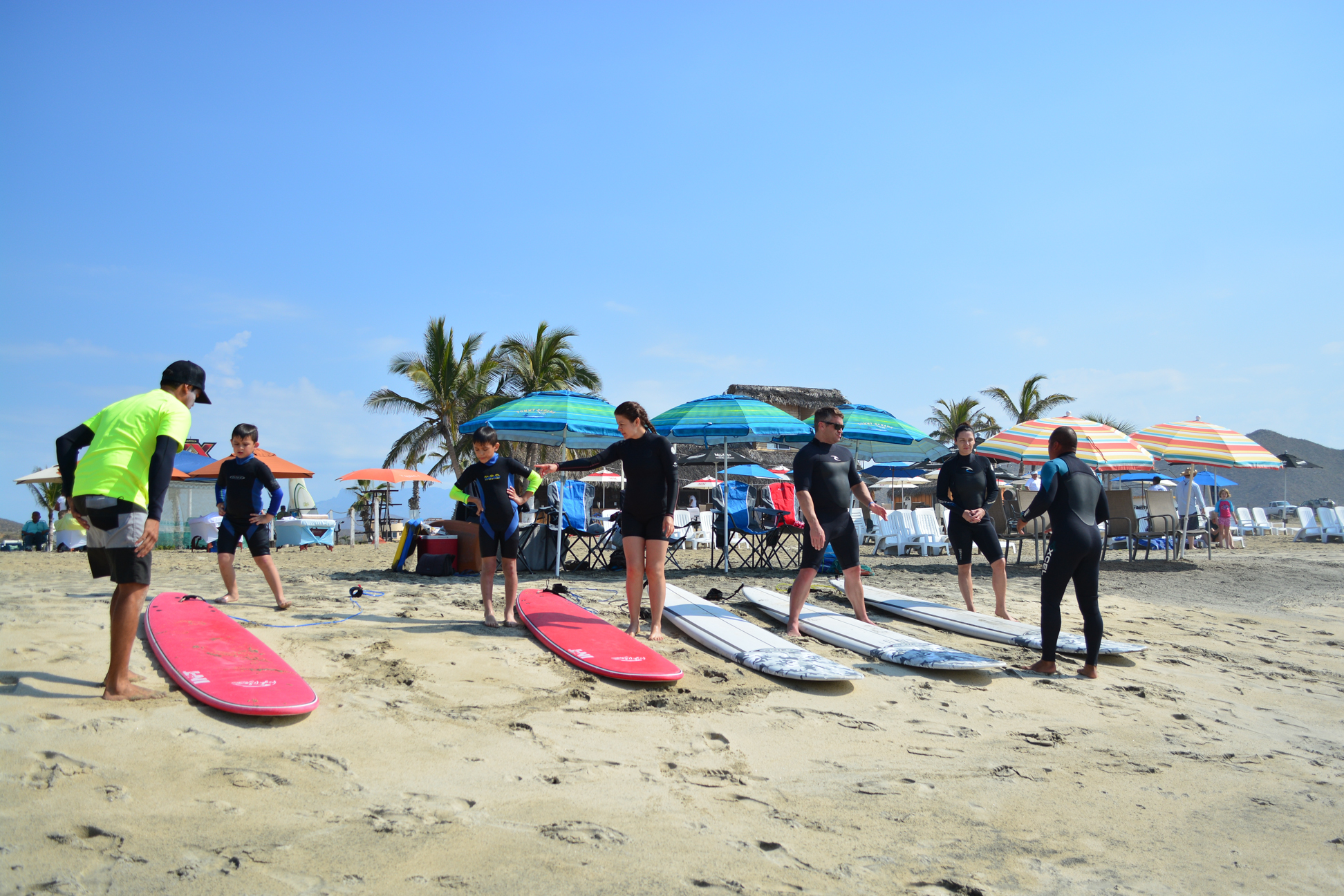 Take a full day of surf lessons at world-renowned Cerritos Beach