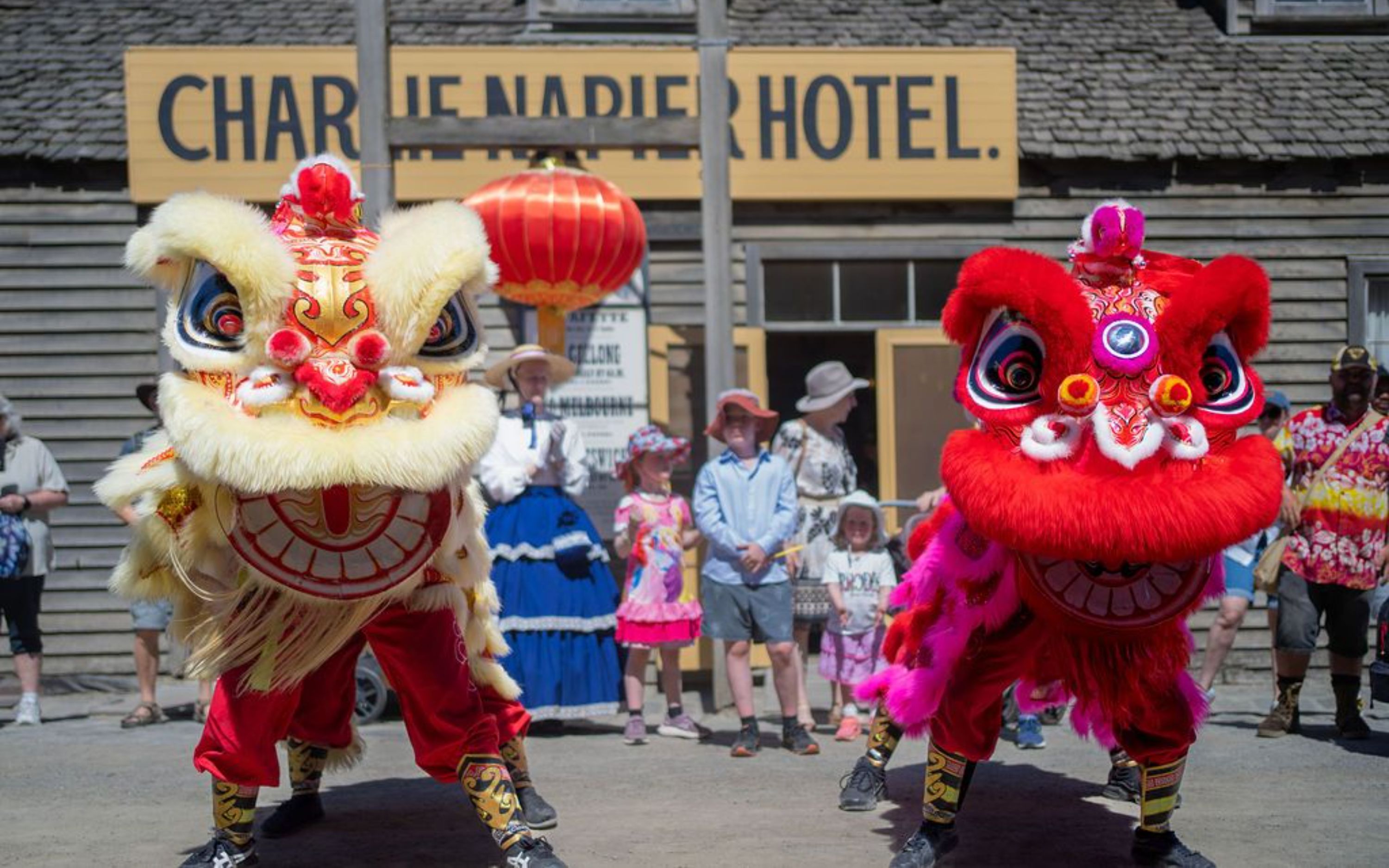 透過舞獅巡遊、手工藝品、表演、美食和馬匹，一同慶祝新年！