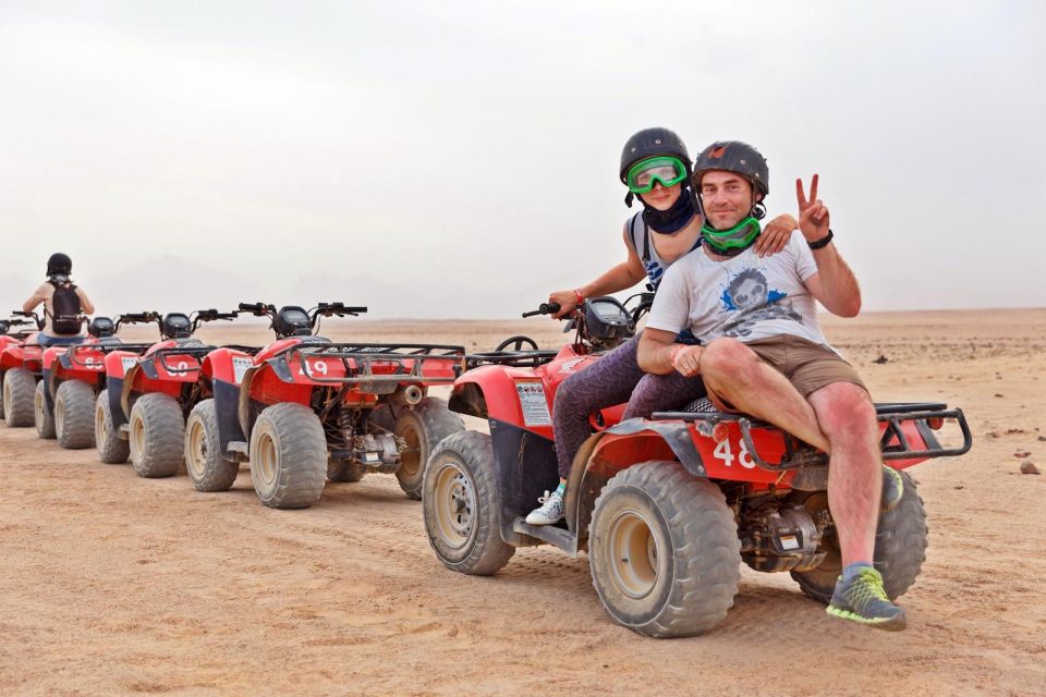 Hurghada Morning ATV Ride and Orange Island Speed Boat Trip