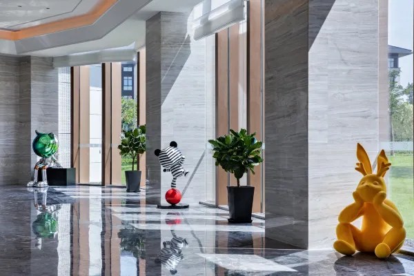 Hotel public area environment display map