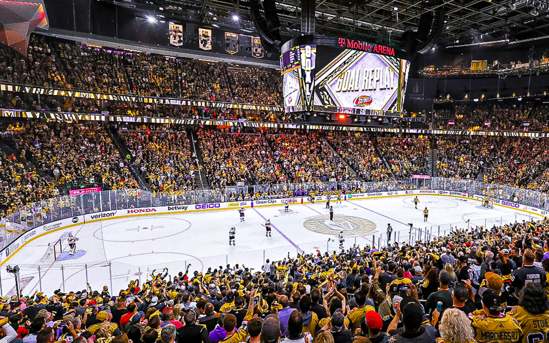 Vegas Golden Knights NHL hockey game in Las Vegas