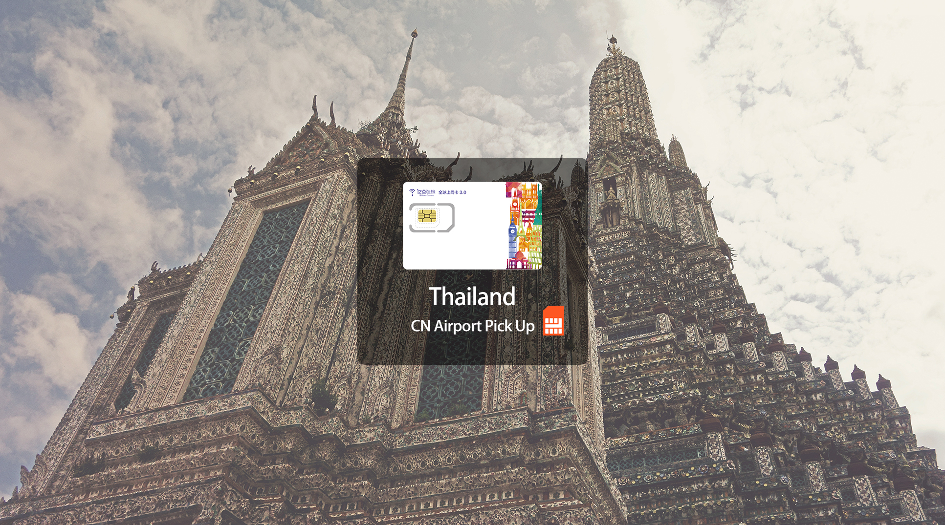 泰國4G上網卡（中國機場領取）