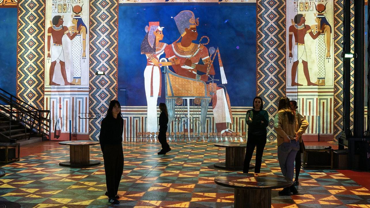 Atelier des Lumieres with Egyptian pharaohs exhibition ticket in Paris
