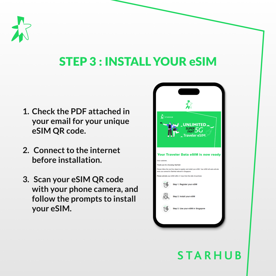 Install your eSIM