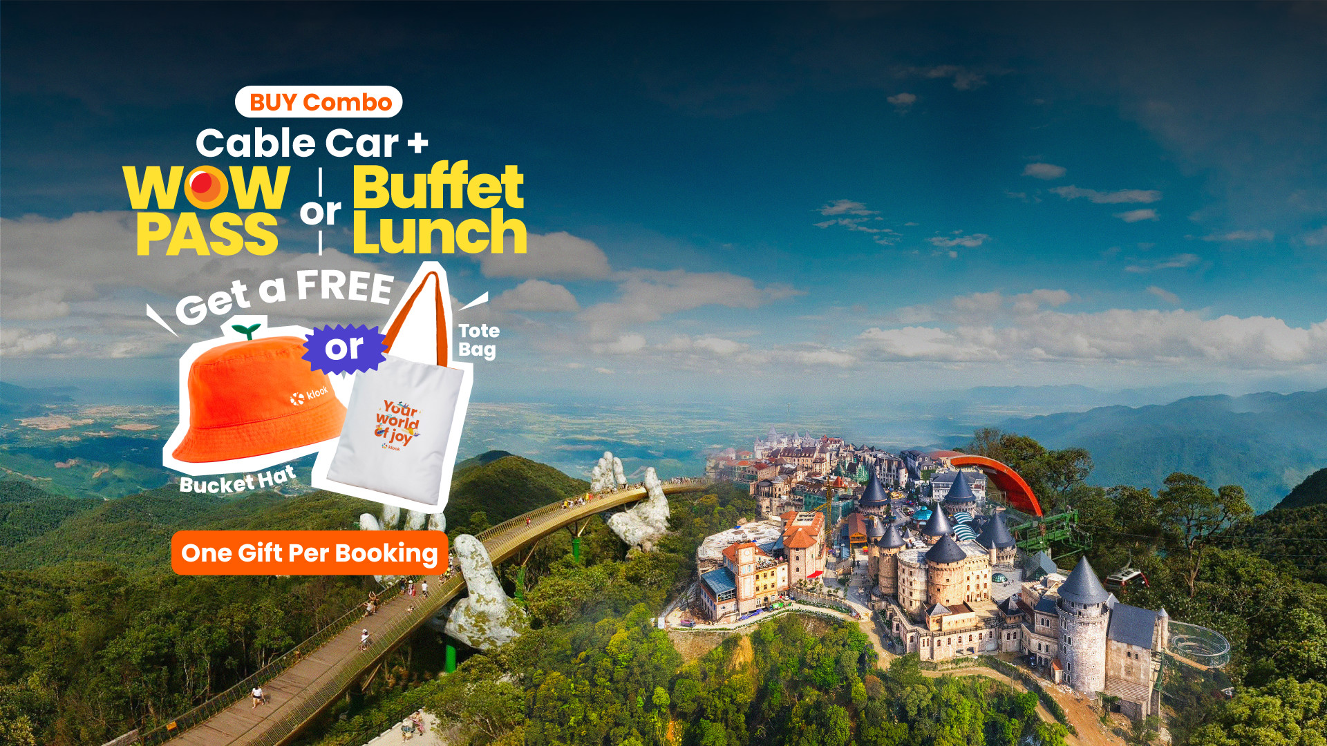 Sun World Ba Na Hills with Cable Car & Buffet Experience