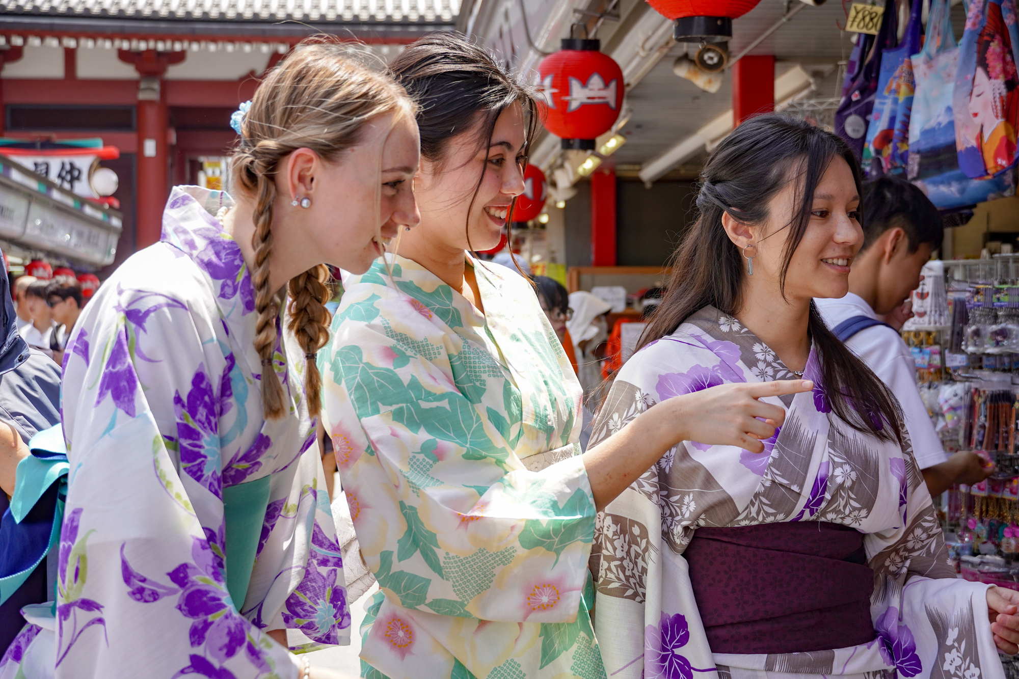 Explore Asakusa Traditions and Food in a Kimono