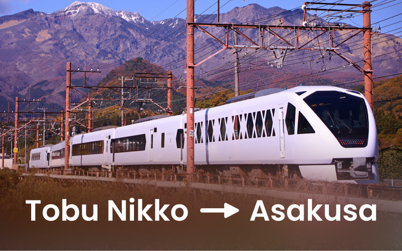 Tobu Nikko to Asakusa - Japan Express Train Ticket