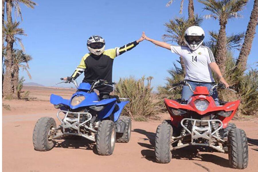 馬拉喀什沙漠 & 棕櫚林四輪摩托車之旅