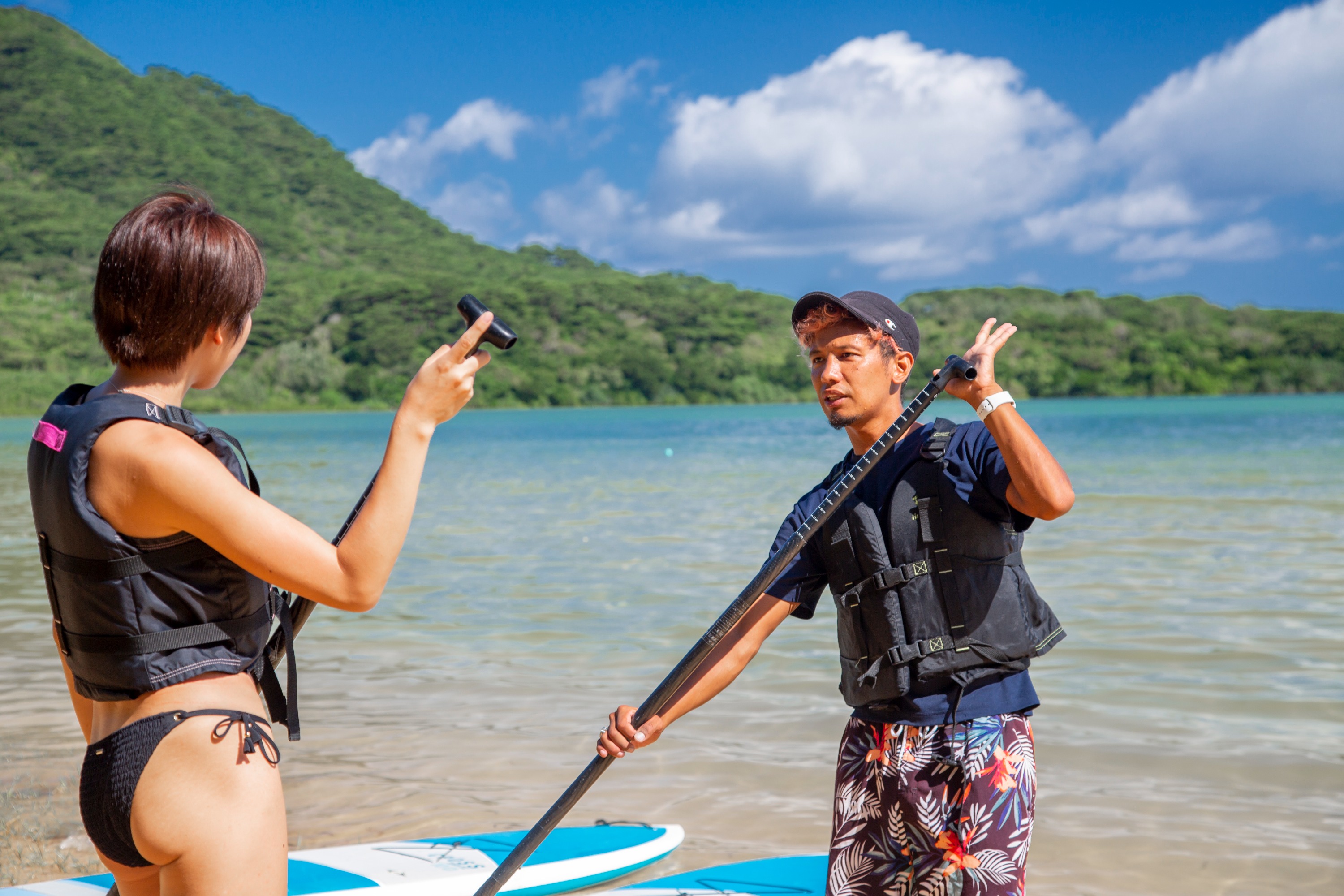 Ishigaki Island/1 day Kabira Bay SUP/Canoe & Blue Cave Snorkeling Experience (Okinawa)