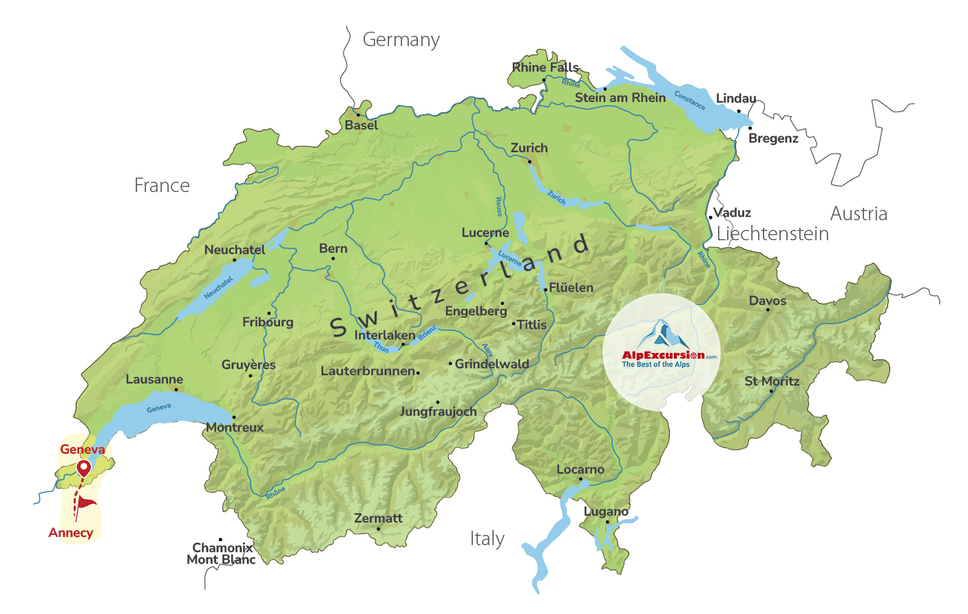 The Venice of the Alps - Annecy in France Private Tour from Geneva
